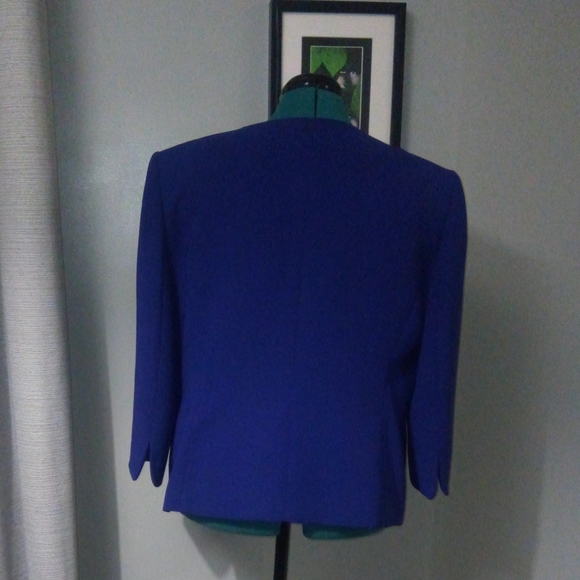 Jones Studio 3/4 Sleeve Blazer in Deep Purple Sz 16 - Picture 7 of 16